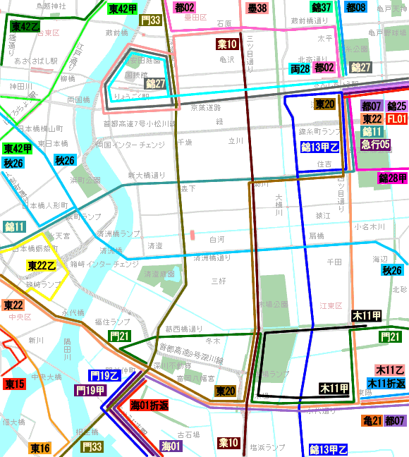 バス 路線 図 都